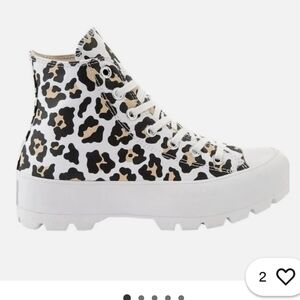 Converse Chuck Taylor All Star Leopard Lugged Platform High Top Lace Up Canvas 7